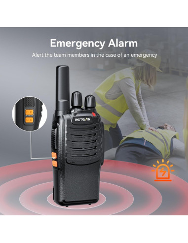 Walkie Talkies Retevis H-777 con Micrófono, 10 Unidades