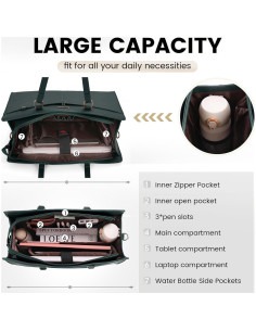 Bolsa para Laptop RAINSMORE Verde Oscuro 15.6" Impermeable 2