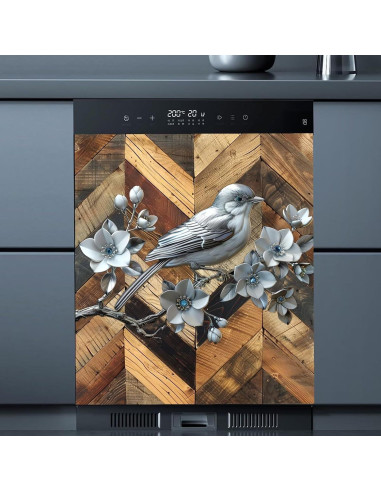 Cubierta Magnética para Lavavajillas Genérico 58.5x66 cm Flores