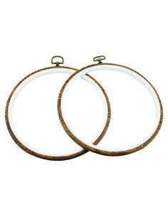 Aros de Bordado Redondos Guofa 20cm 2Pcs Decorativos