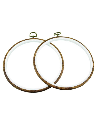 Aros de Bordado Redondos Guofa 20cm 2Pcs Decorativos