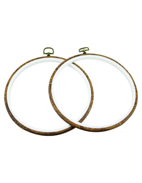 Aros de Bordado Redondos Guofa 20cm 2Pcs Decorativos