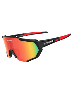 Gafas de Sol X-TIGER Polarizadas UV400 Unisex Rojo Negro