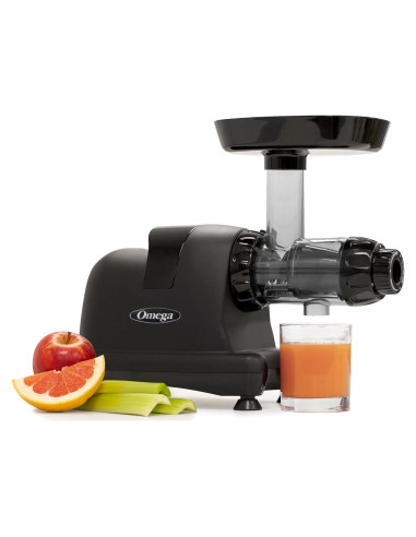 Exprimidor de Prensa Fría Omega J8006HDBLK 200W Negro