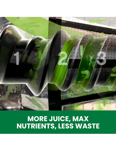 Exprimidor de Prensa Fría Omega J8006HDBLK 200W Negro