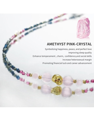 Cadena de Gafas Elegante con Perlas Rosa - Correa Unisex