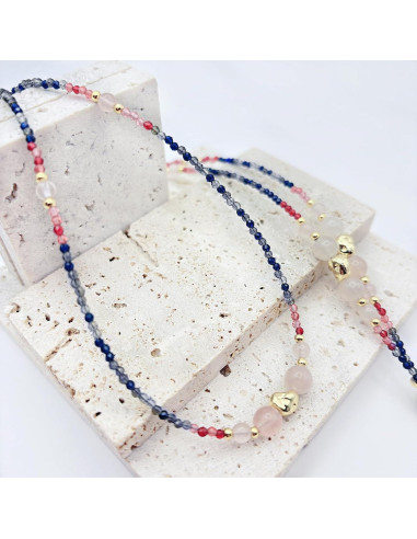 Cadena de Gafas Elegante con Perlas Rosa - Correa Unisex