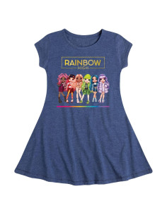 Vestido Ajustado y Acampanado Habilidad Híbrida para Niñas 6-14