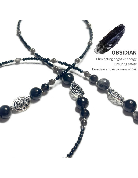 Cadena para Gafas de Sol Obsidiana - Accesorio Elegante