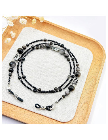 Cadena para Gafas de Sol Obsidiana - Accesorio Elegante