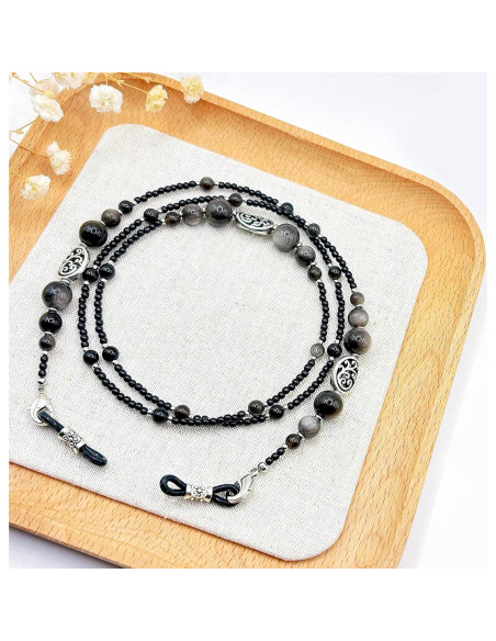 Cadena para Gafas de Sol Obsidiana - Accesorio Elegante