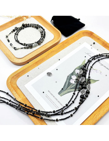 Cadena para Gafas de Sol Obsidiana - Accesorio Elegante