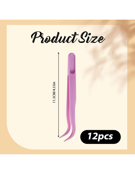 12 Pinzas de Plástico Curvadas 11.5 cm para Manualidades JJUNW