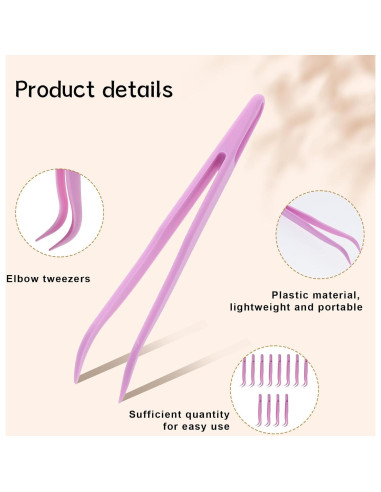 12 Pinzas de Plástico Curvadas 11.5 cm para Manualidades JJUNW