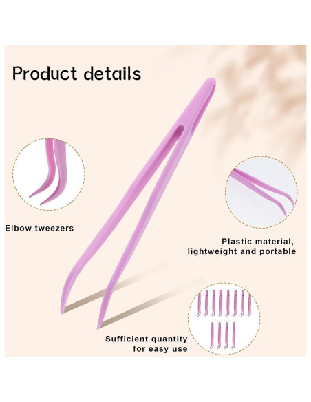 12 Pinzas de Plástico Curvadas 11.5 cm para Manualidades JJUNW