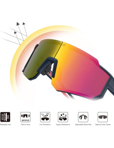 Gafas de Ciclismo ALTALIST UV400 Polarizadas Rosa 2
