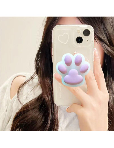 Agarrador de Teléfono Kawaii Rosa 3D - Soporte para iPhone y Kindle