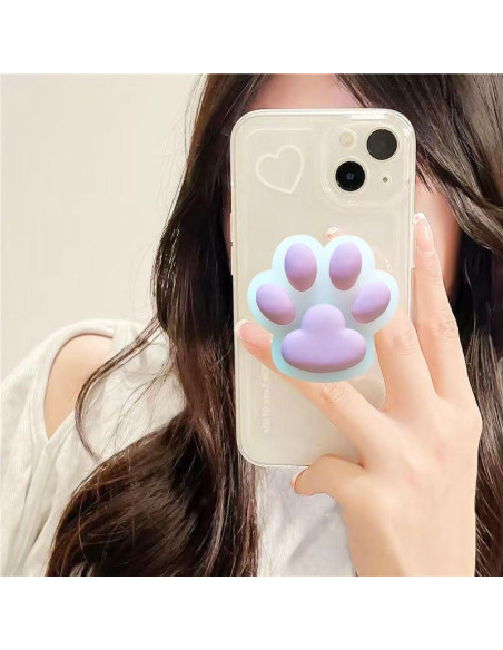 Agarrador de Teléfono Kawaii Rosa 3D - Soporte para iPhone y Kindle