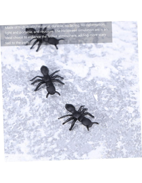 100 Hormigas de Plástico Simulación Halloween Gatuida