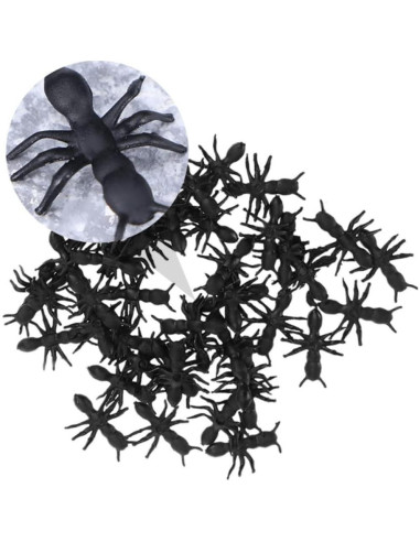 100 Hormigas de Plástico Simulación Halloween Gatuida