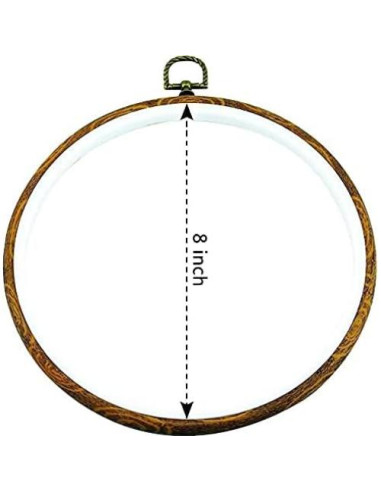 Aros de Bordado Redondos Guofa 20cm 2Pcs Decorativos