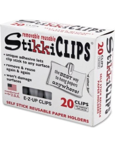 StikkiCLIPS Advantus 20 Piezas Adhesivos Reutilizables 2