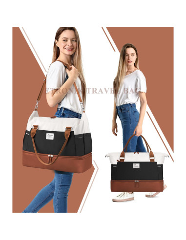 Bolsa de Viaje ETRONIK Grande Unisex con Compartimento Húmedo