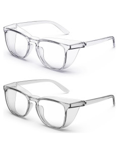 Gafas de Seguridad Antivaho 2 Paquete - Claras y Grises