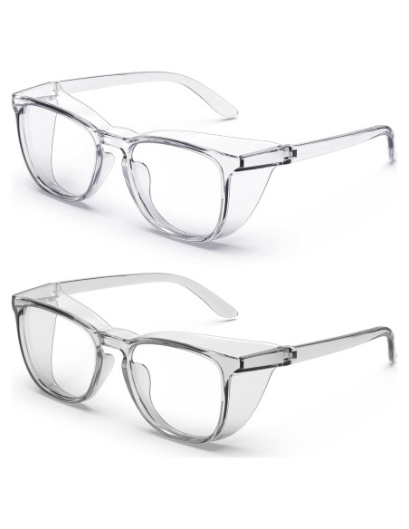 Gafas de Seguridad Antivaho 2 Paquete - Claras y Grises Gafas de Seguridad Antivaho 2 Paquete - Claras y Grises