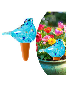 Bola de Riego Automática de Vidrio Naboher Azul Claro 14 cm