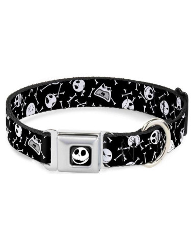 Collar de Perro Buckle-Down Huesos Esparcidos 11-17 cm