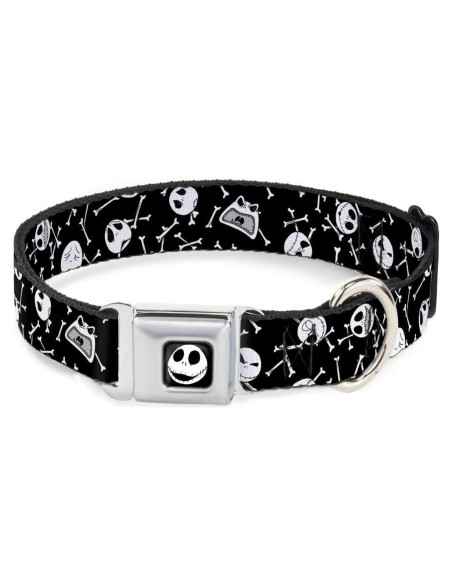 Collar de Perro Buckle-Down Huesos Esparcidos 11-17 cm