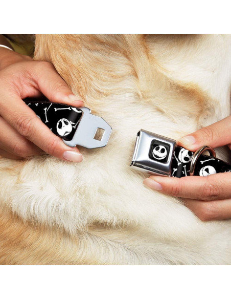 Collar de Perro Buckle-Down Huesos Esparcidos 11-17 cm