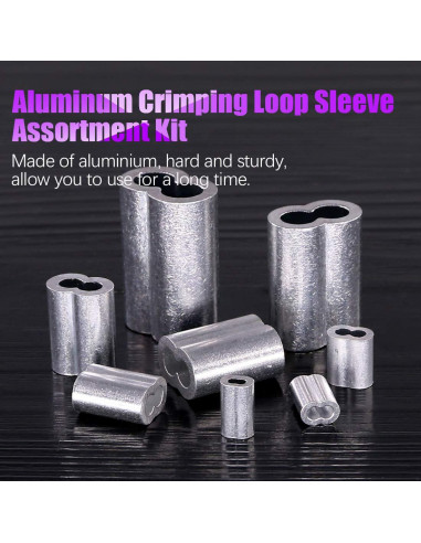 Kit de 320 Piezas de Mangas de Crimpado Aluminio Swpeet