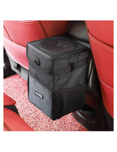 Basurero de Auto Ryhpez 6.5L Plegable con Tapa y Correa Ajustable