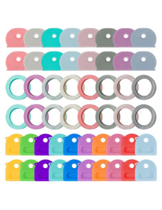 Uniclife 52 Tapas de Llave Coloridas 1" y 0.9" de Plástico