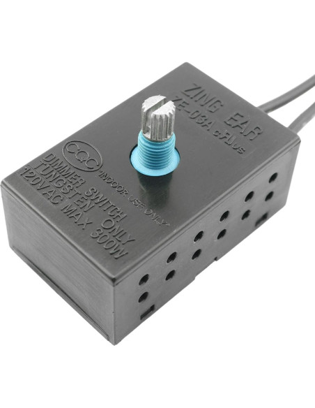 Interruptor Regulador LED Rotativo ZE-03A 300W 120V - SQXBK
