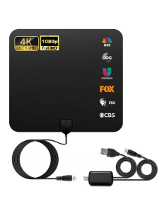 Antena de TV Digital Lanyi 2024 con Amplificador 200+ Millas