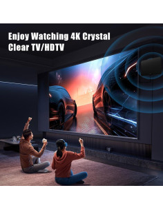 Antena de TV Digital Lanyi 2024 con Amplificador 200+ Millas 2