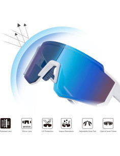 Gafas de Ciclismo ALTALIST UV400 Polarizadas Azul 2