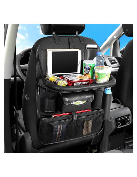 Organizador de Asiento Trasero de Coche DURASIKO con Bandeja Plegable