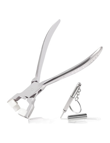 Alicates Ajuste Gafas LEONTOOL 15 cm + Destornillador Mini