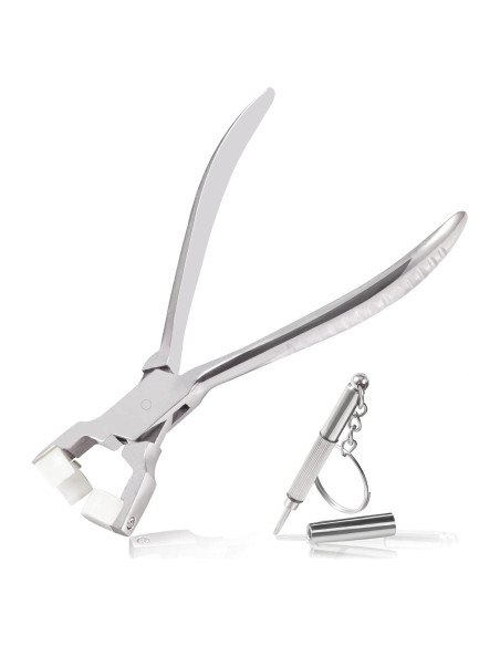 Alicates Ajuste Gafas LEONTOOL 15 cm + Destornillador Mini