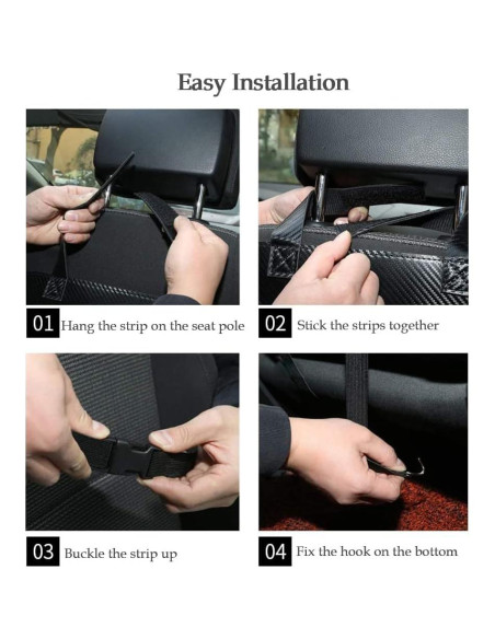 Organizador de Asiento Trasero de Coche DURASIKO con Bandeja Plegable