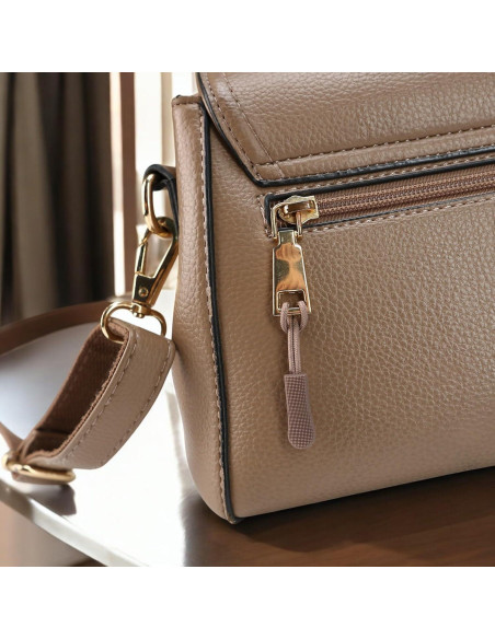 10 Tiradores de Cremallera Beige Badong - Cuerda de Nylon 65mm