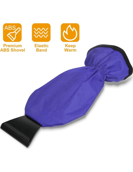 Guante Raspador de Hielo iMountek Forrado Polar 36 cm