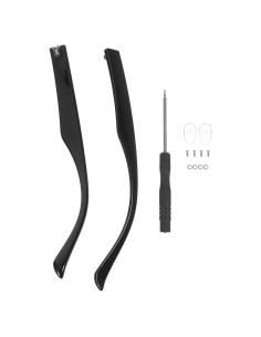Patas de Gafas Ipetboom Reemplazo Negro Kit Completo