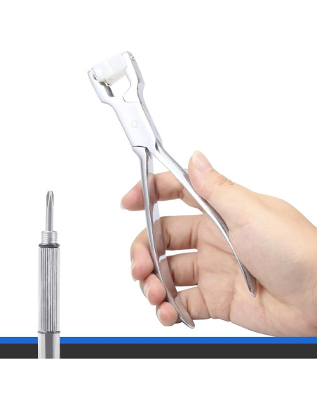 Alicates Ajuste Gafas LEONTOOL 15 cm + Destornillador Mini