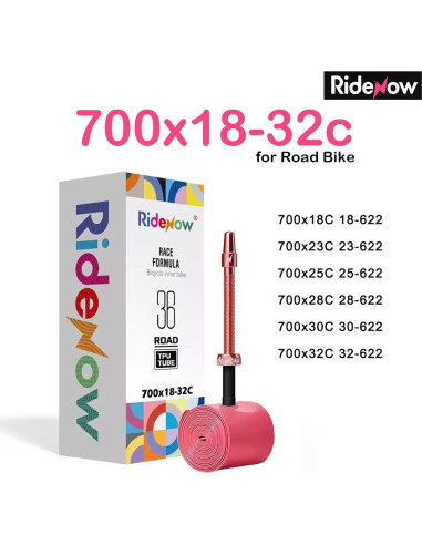 Cámaras de Aire TPU RideNow 700C 2-Pack con Válvula Presta 85mm