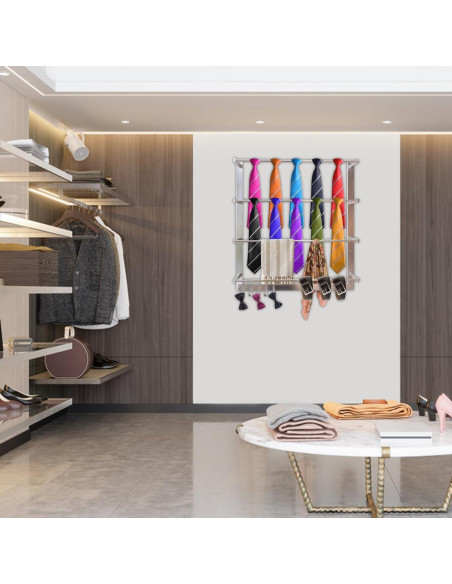 Soporte de exhibición de pared Kunghei para bufandas y cinturones